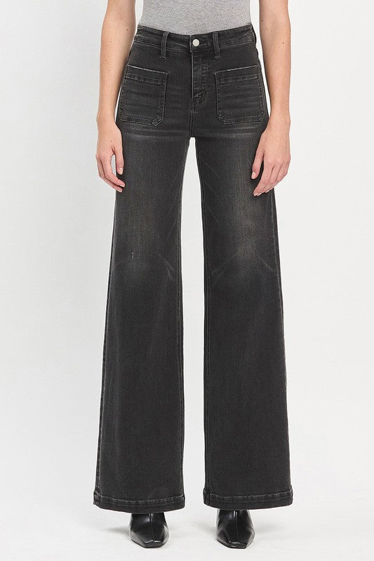 VERVET HIGH RISE WIDE TROUSER JEANS