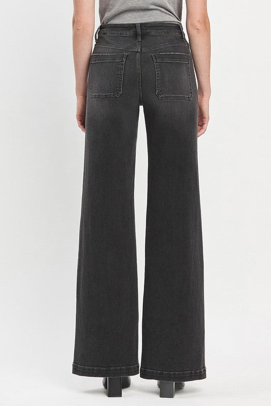 VERVET HIGH RISE WIDE TROUSER JEANS