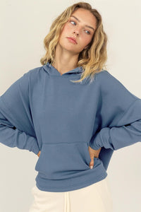 HOODED PULLOVER WITH KANGAROO POCKET