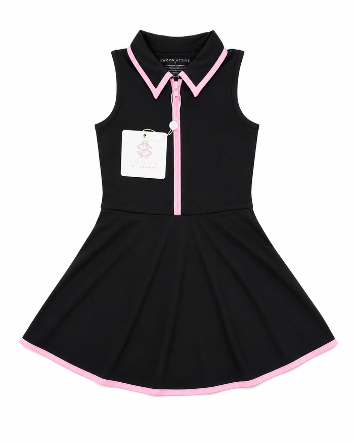 Swoon Kids courtside black/pink dress