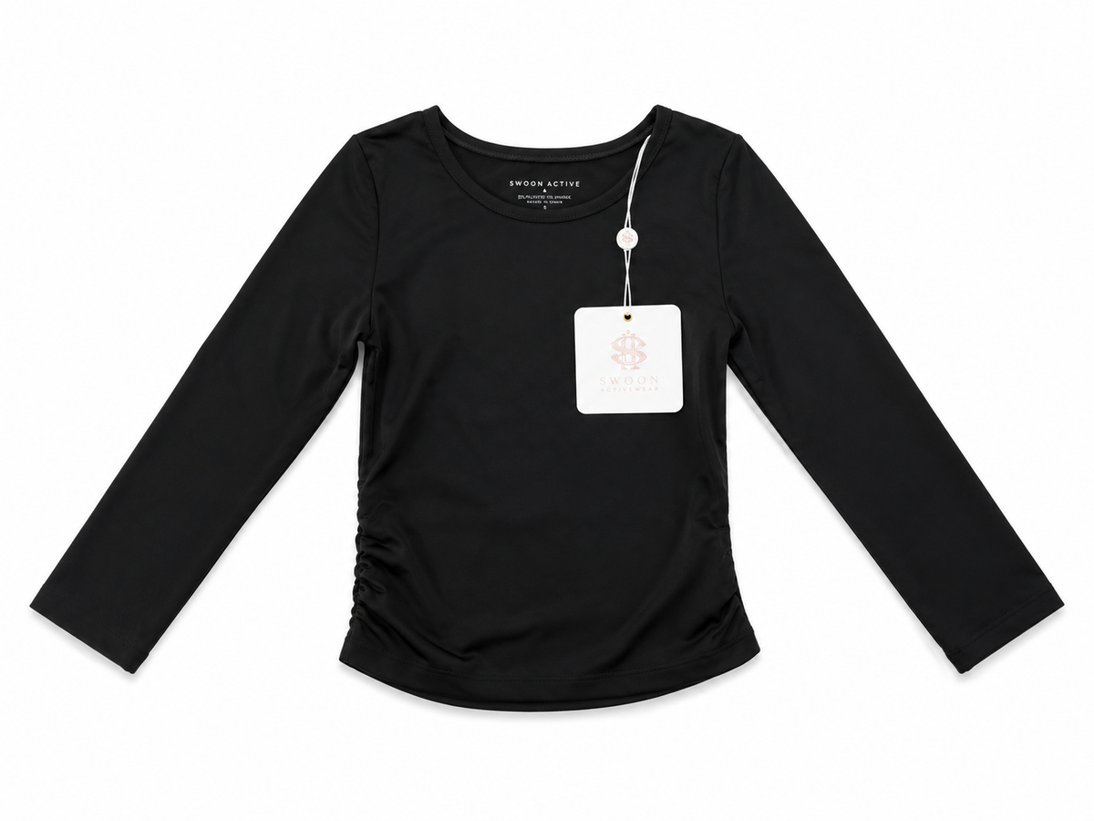 Swoon Kids black ruched top