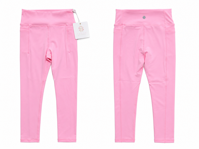 Swoon Kids bubblegum pink active leggings