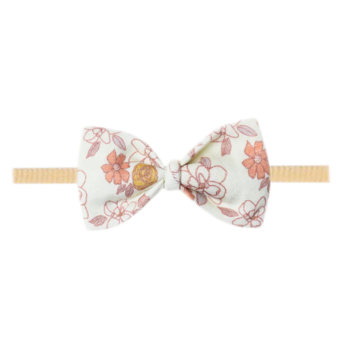 Copper Pearl Bowtie Nylon Bow