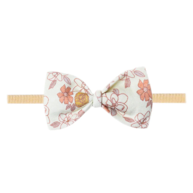 Copper Pearl Bowtie Nylon Bow