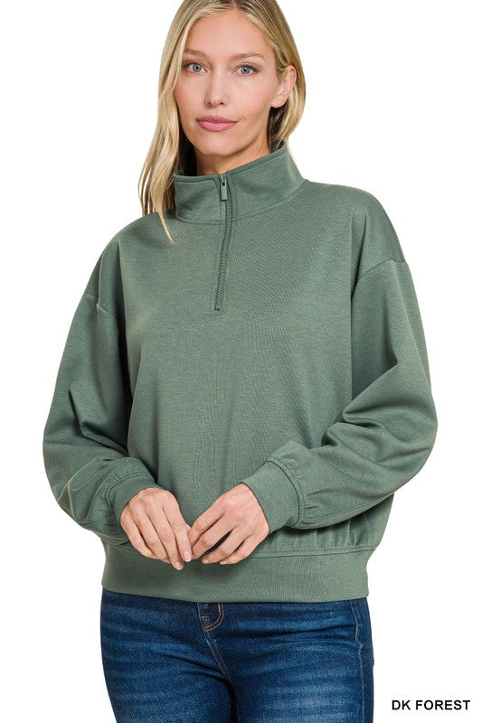 SCUBA HALF ZIP PULLOVER SWEATSHIRTS