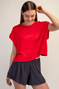 Viscose Modal Open Back Top