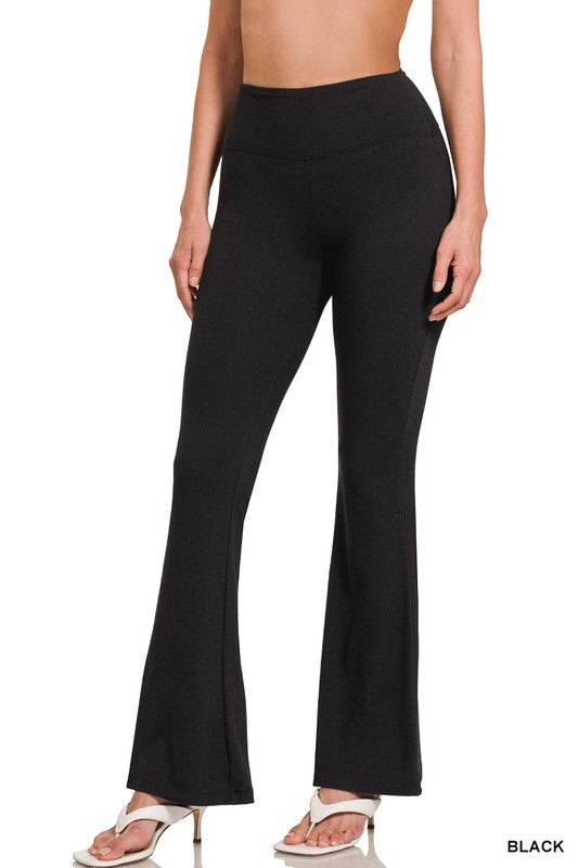 BUTTERY SOFT FLARE LEG HIGH WAIST YOGA PANTS