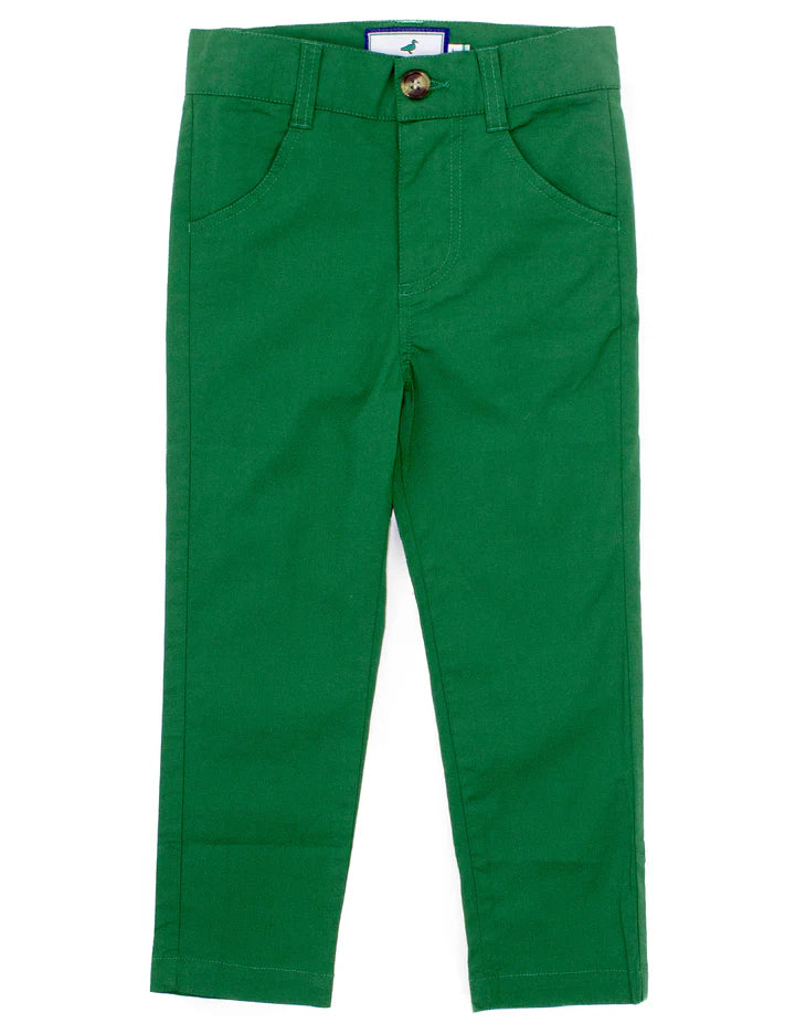 Properly Tied Boys Charleston Pant Hunter Green