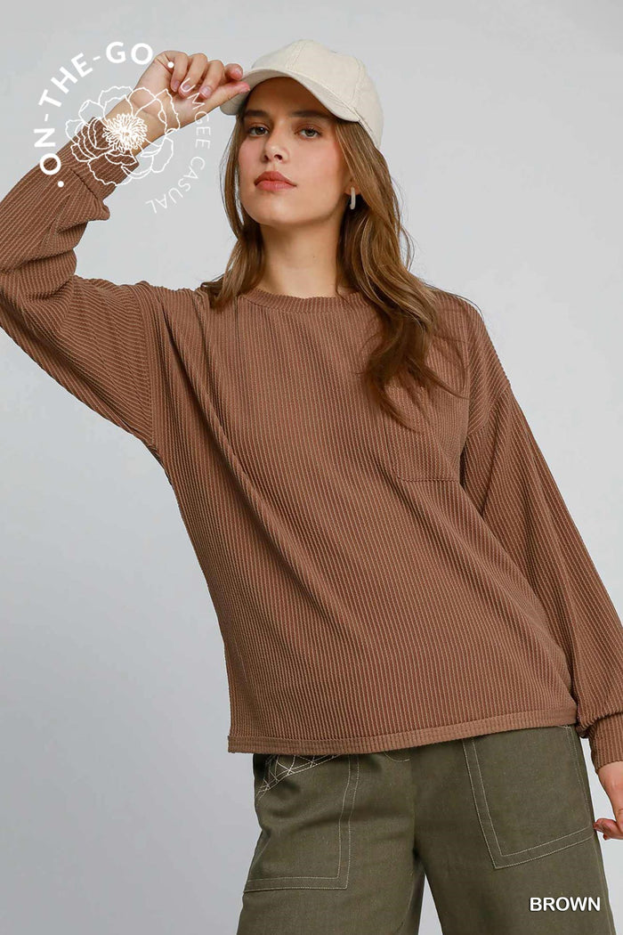 Textured Knit Top