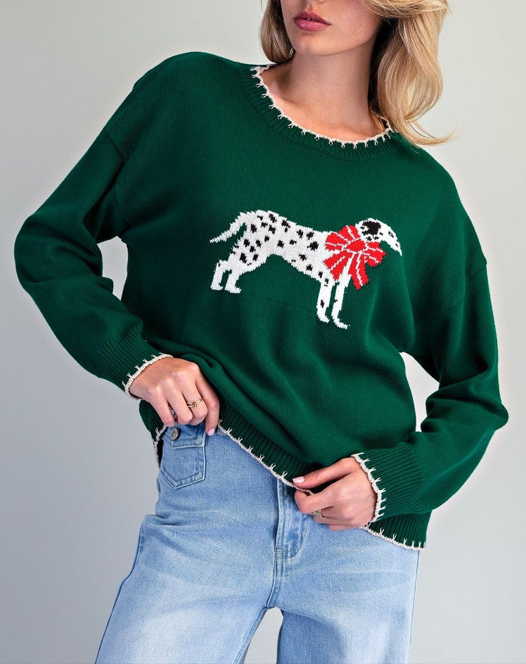Dalmatian Graphic Sweater