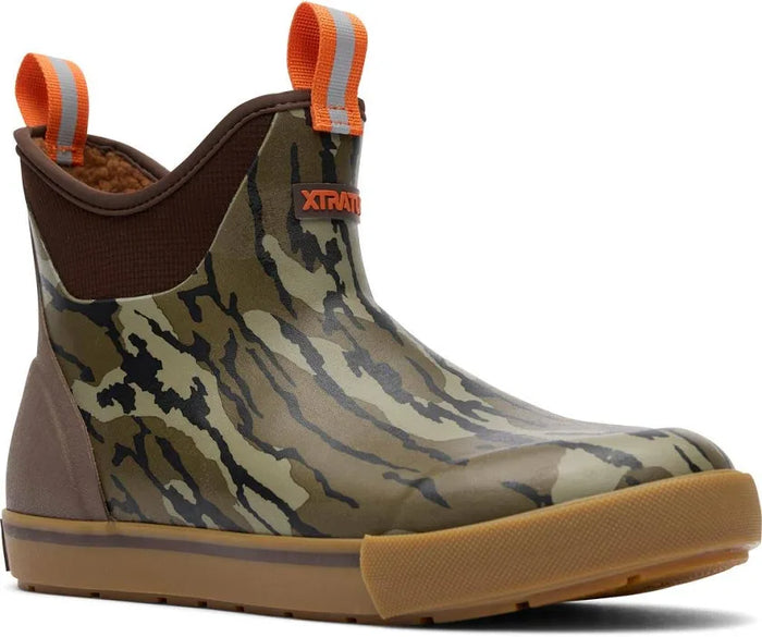 XTRATUF-Men's Xtratuf Camp Fleece Lined Ankle Outdoor Deck Boots Bottomland