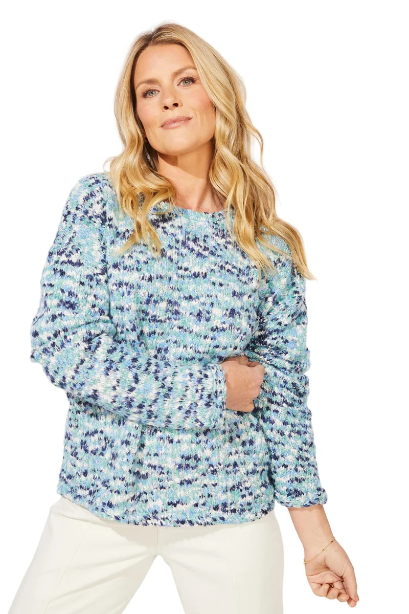 ESCAPE SPECKLED ECLIPSE COZY PULLOVER SWEATER