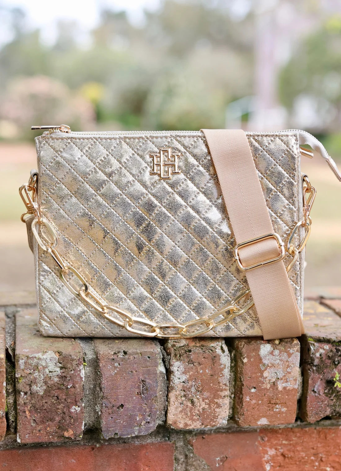 Caroline Hill Ariana Crossbody Champagne Pop