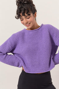 Rolled Edge Sweater