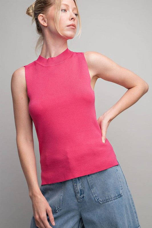 MOCK NECK TANK TOP