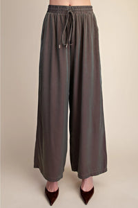 Drawstring Wide Leg Pants