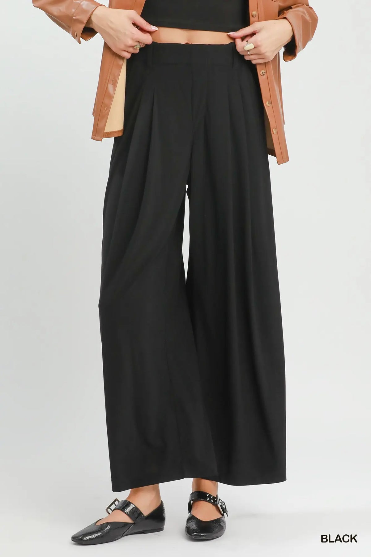High Waist Wide Leg Pants