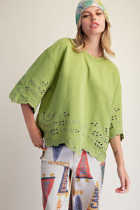 EMBROIDERY DETAILING COTTON TOP