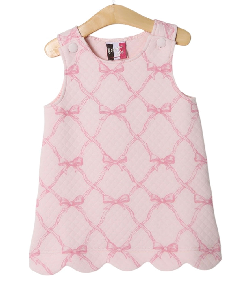 Banana Split Dainty Bows Quilted A-line Dress