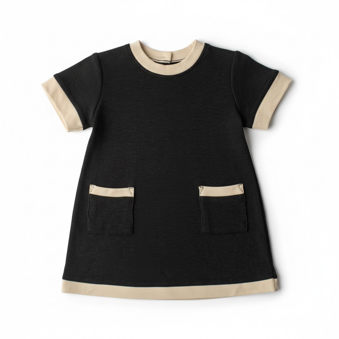 Banana Split Ashlyn Sweater Dress–Black
