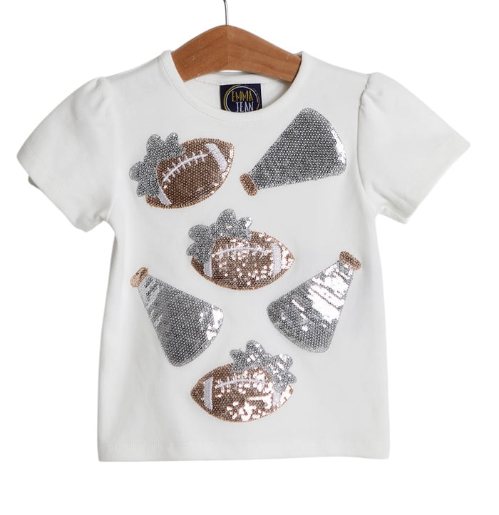 Emma Jean Cheer Sparkle Applique T-shirt