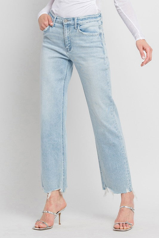 VERVET HIGH RISE SLIM WIDE JEANS