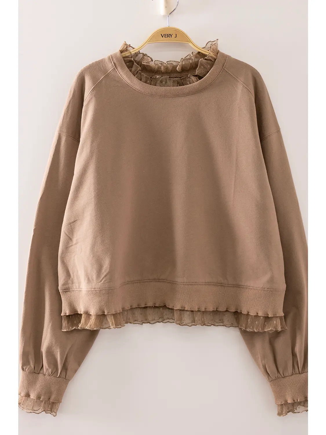 Lace Layered Sweatshirt
