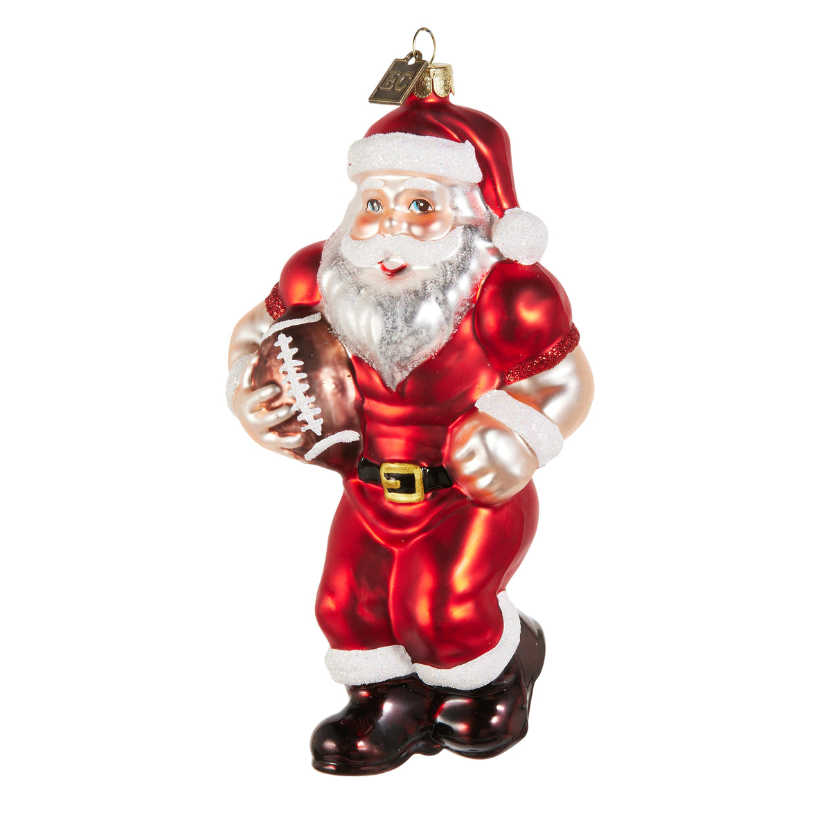 Raz EC 6.5" Varsity Santa Ornament