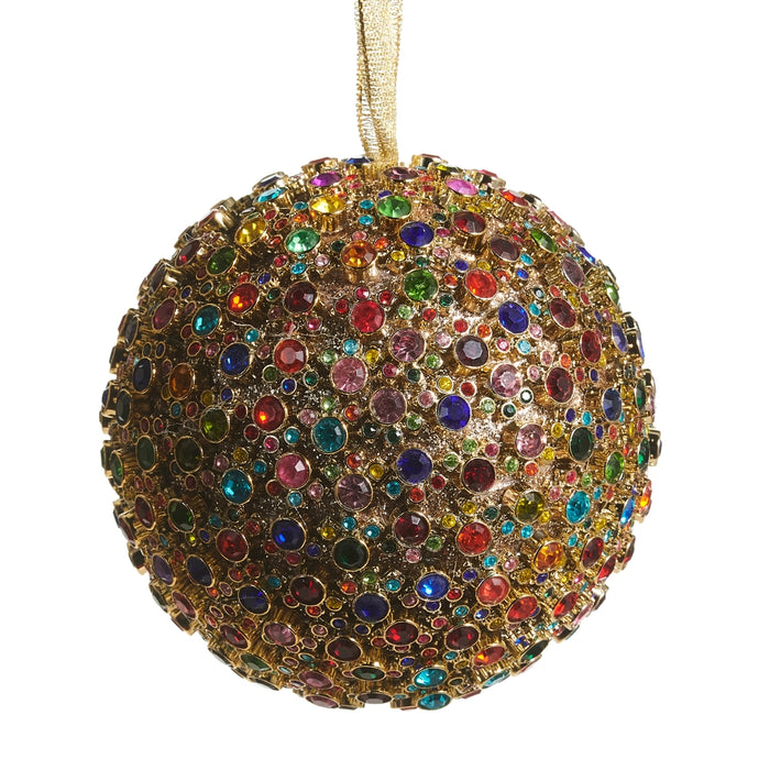 Raz 4" Multicolor Jewel Ball Ornament