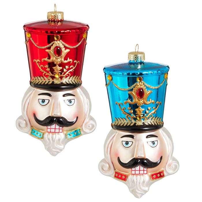 Raz 7.25" Nutcracker Head Ornament