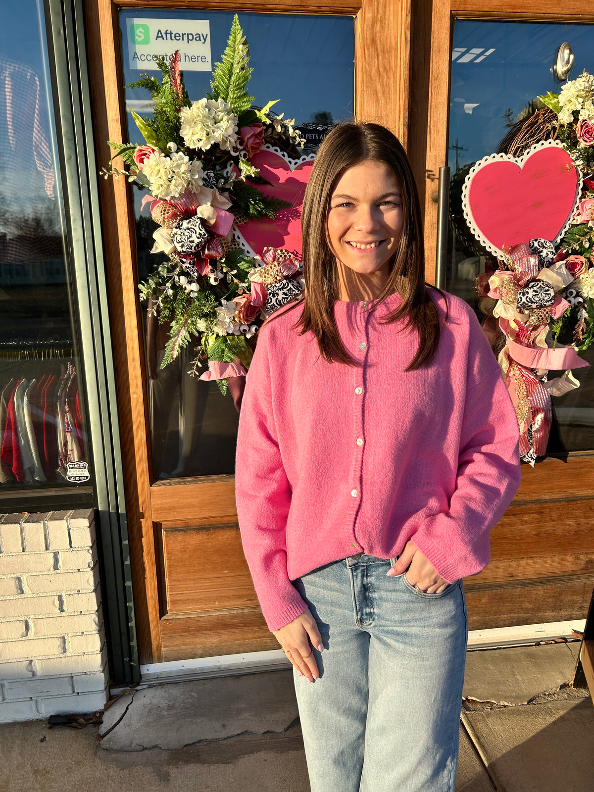 Long Sleeve Crew Neck Sweater Cardigan