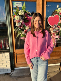 Long Sleeve Crew Neck Sweater Cardigan