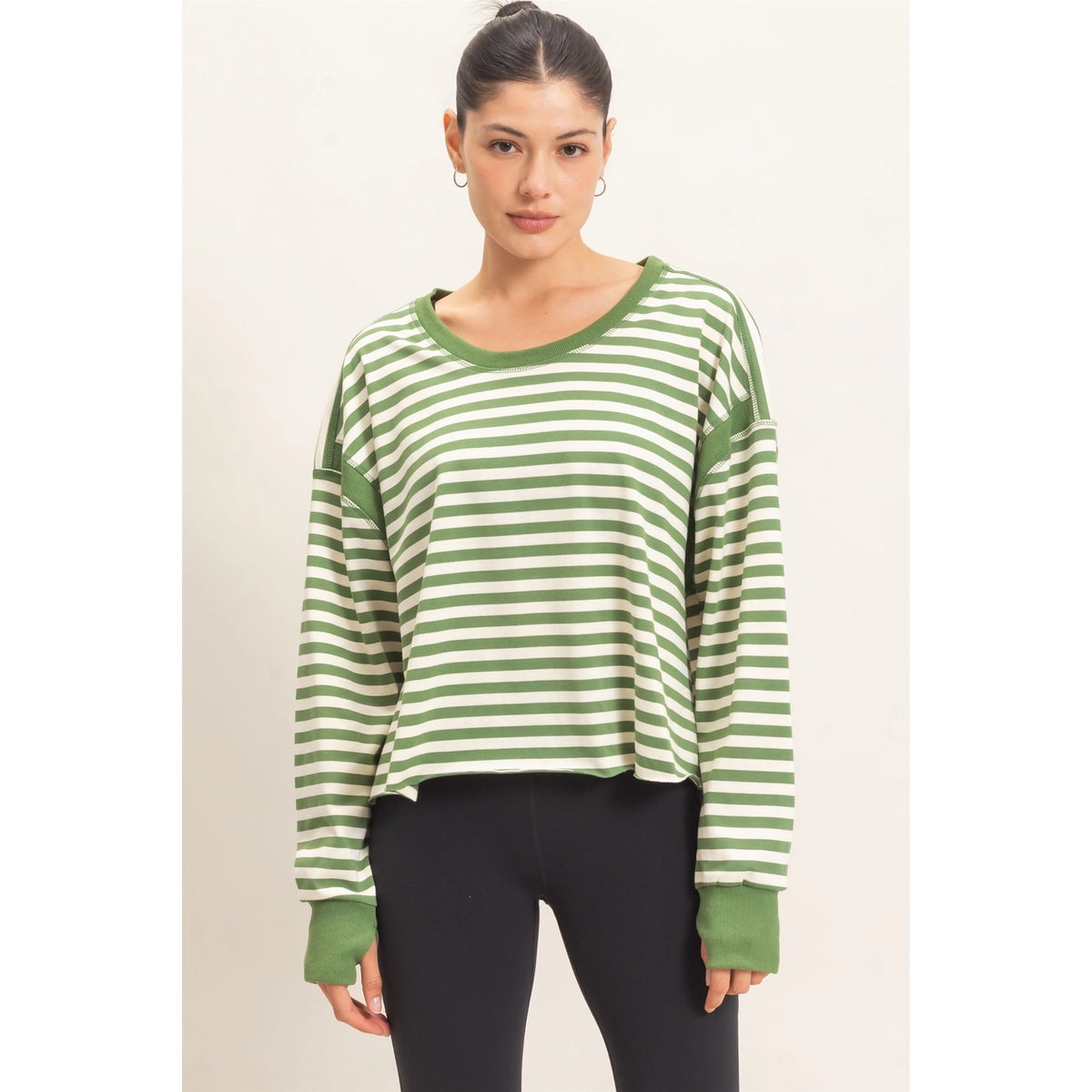 Striped Long Sleeve Top
