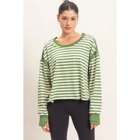 Striped Long Sleeve Top