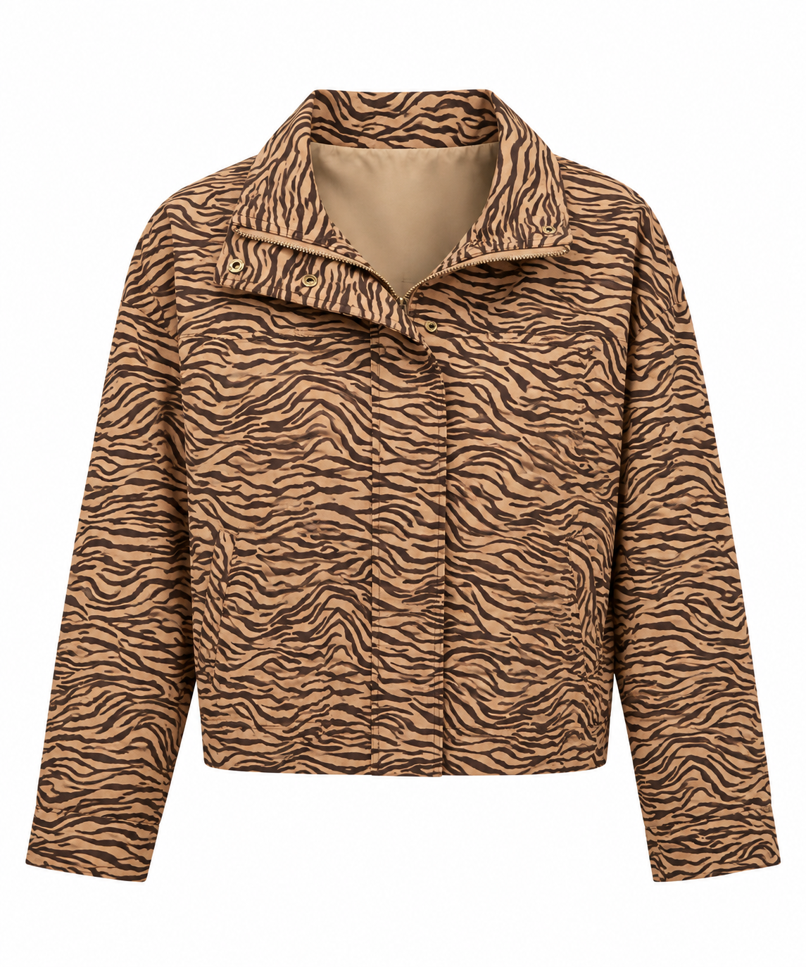 Tiger Suede Crop Jacket