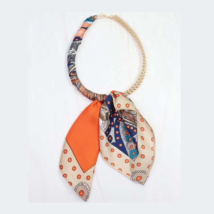 Caroline Hill Laya Beaded Scarf Collar Necklace