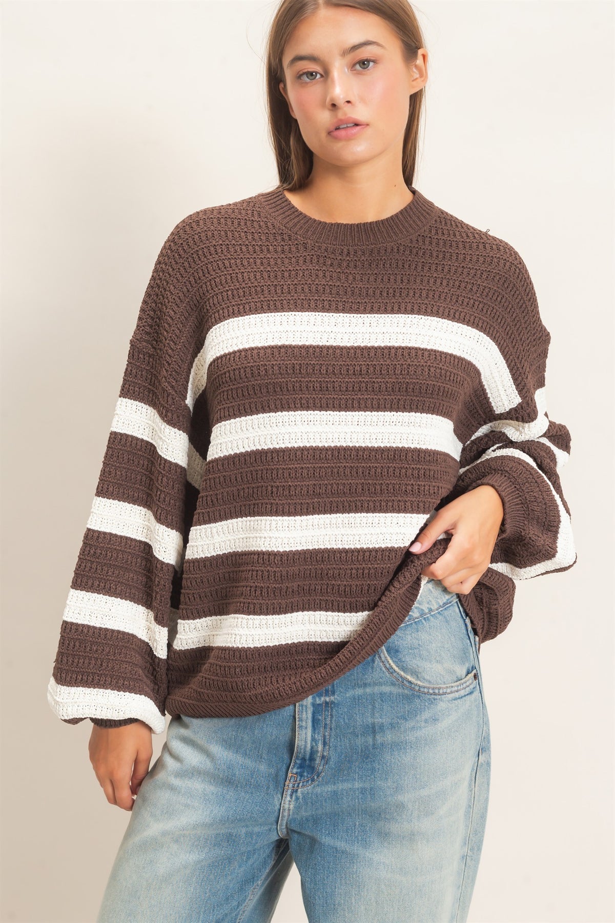 Striped Oversized Sweater