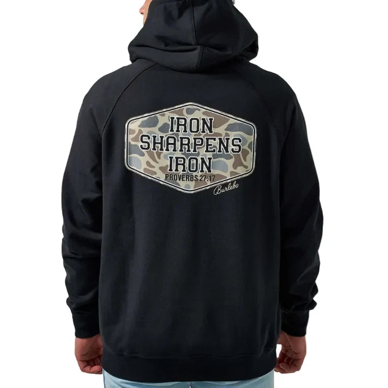 Burlebo Fleece Hoodie Iron Sharpens Iron