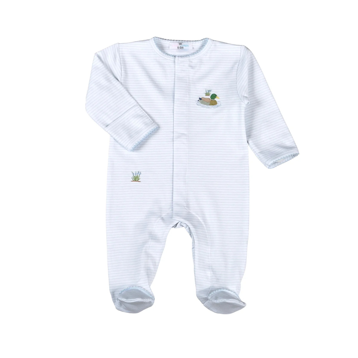 BABY LOREN | BLUE MALLARD DUCK FOOTIE
