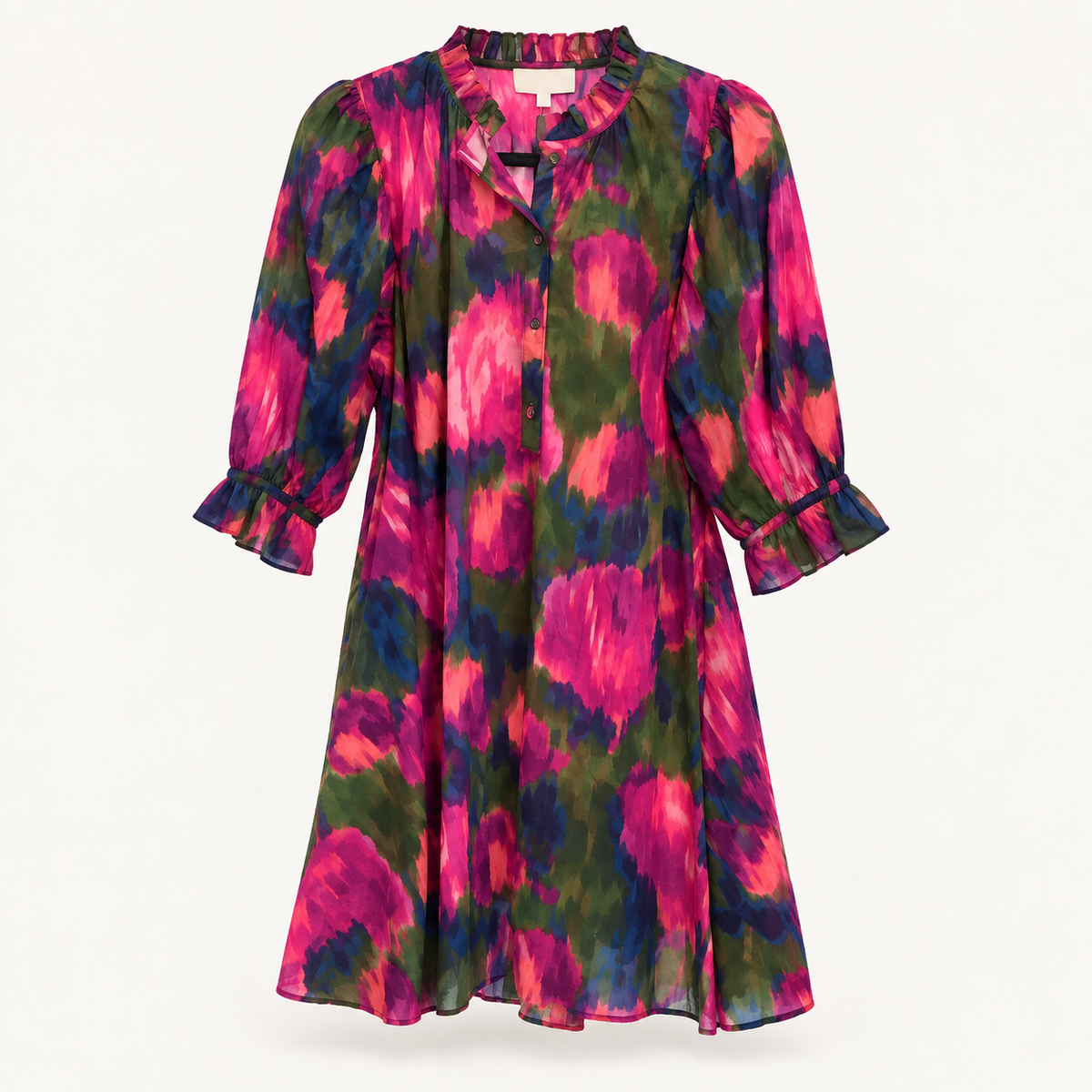 Vibrant Floral Tunic Dress