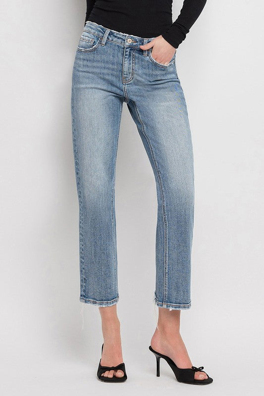 LOVERVET MID RISE STRAIGHT JEANS