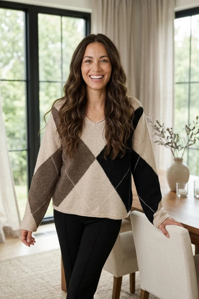 Habitat Alpine Argyle Pullover