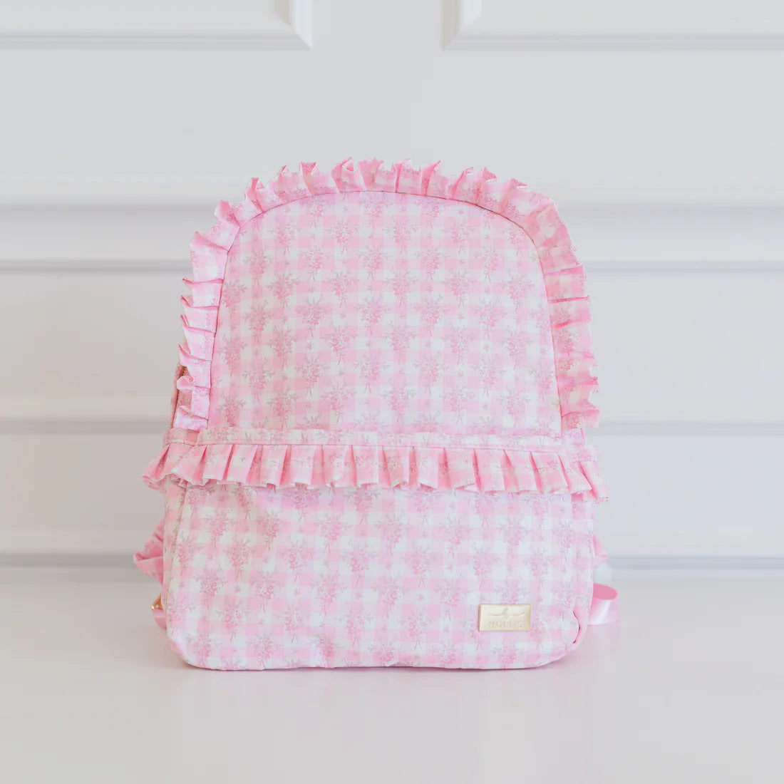 HOLLIS Ruffled Nylon Backpack Floral