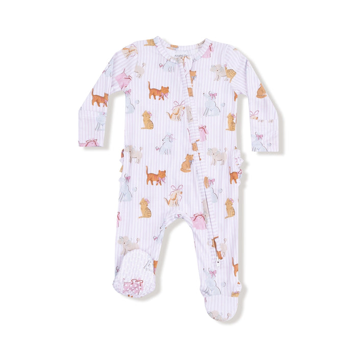 Angel Dear Fancy Pets - 2 Way Zipper Ruffle Back Footie