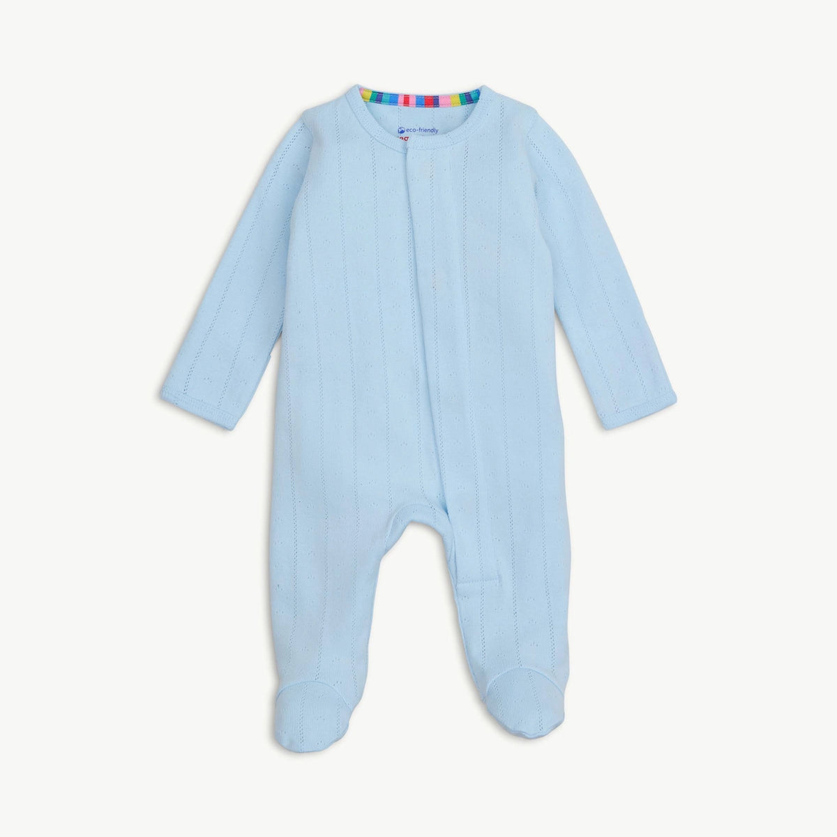 Magnetic Me Love Lines Blue Pointelle Footie