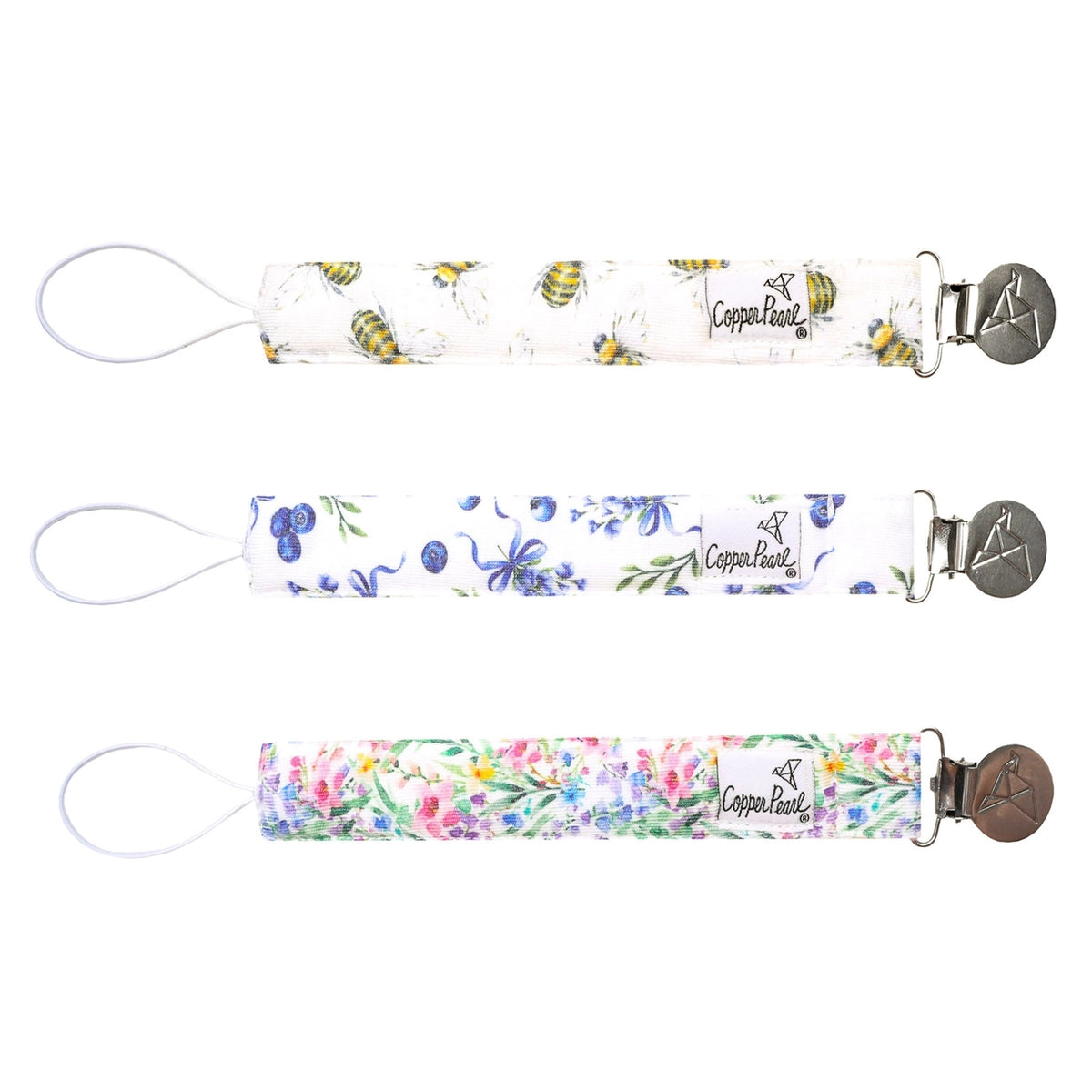 Copper Pearl Binky Clips