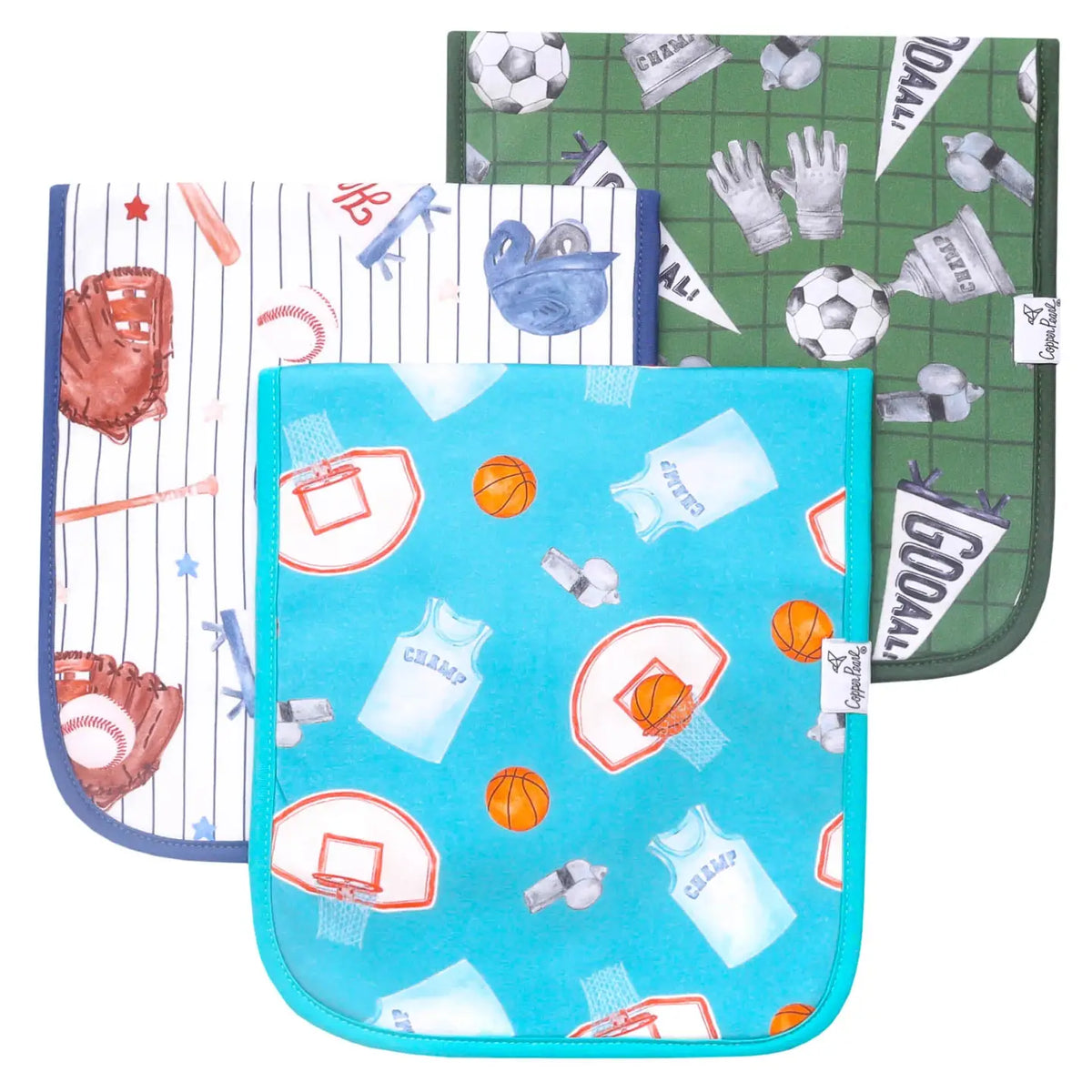 Copper Pearl Premium Burp Cloths