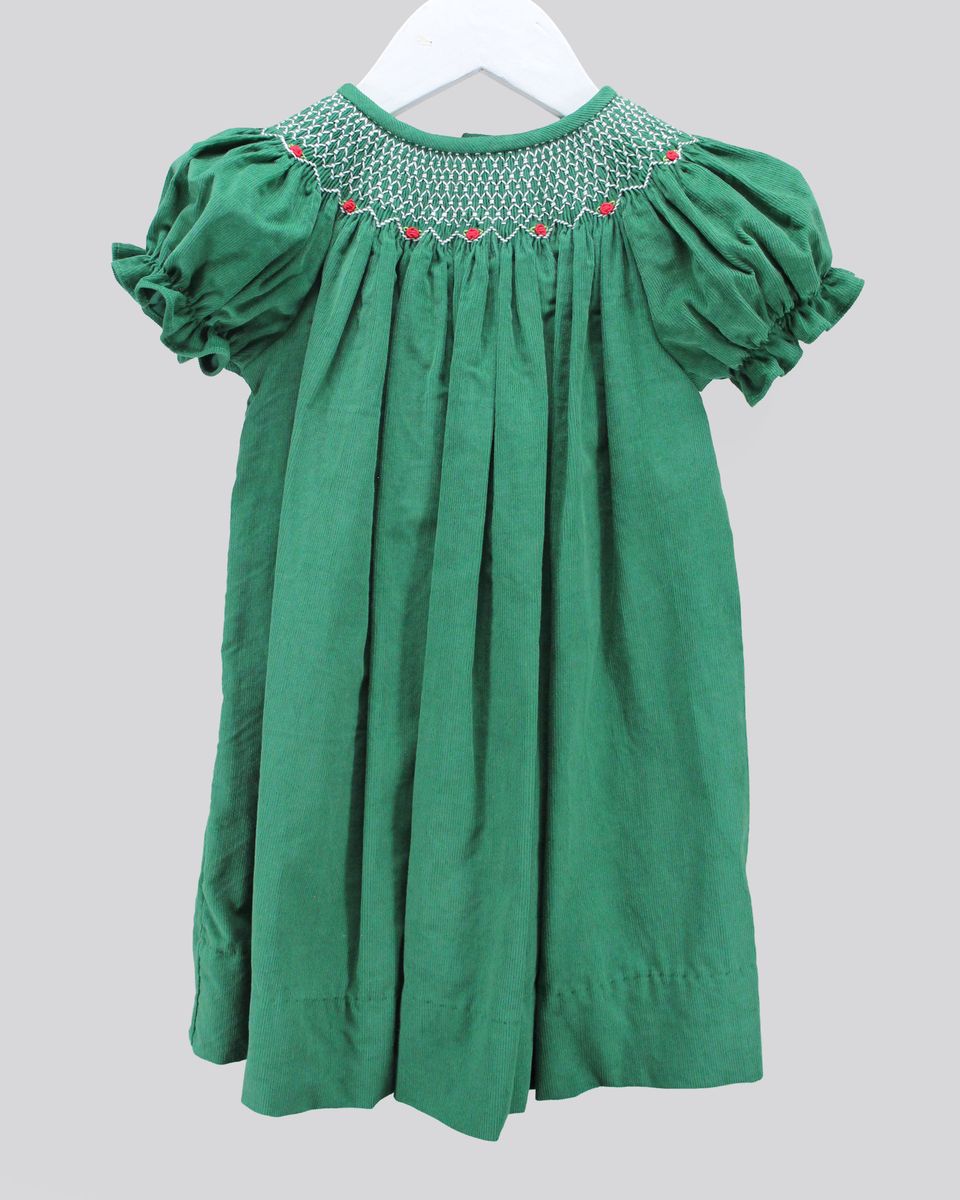 Baby Blessings Green Christmas Lucy Dress