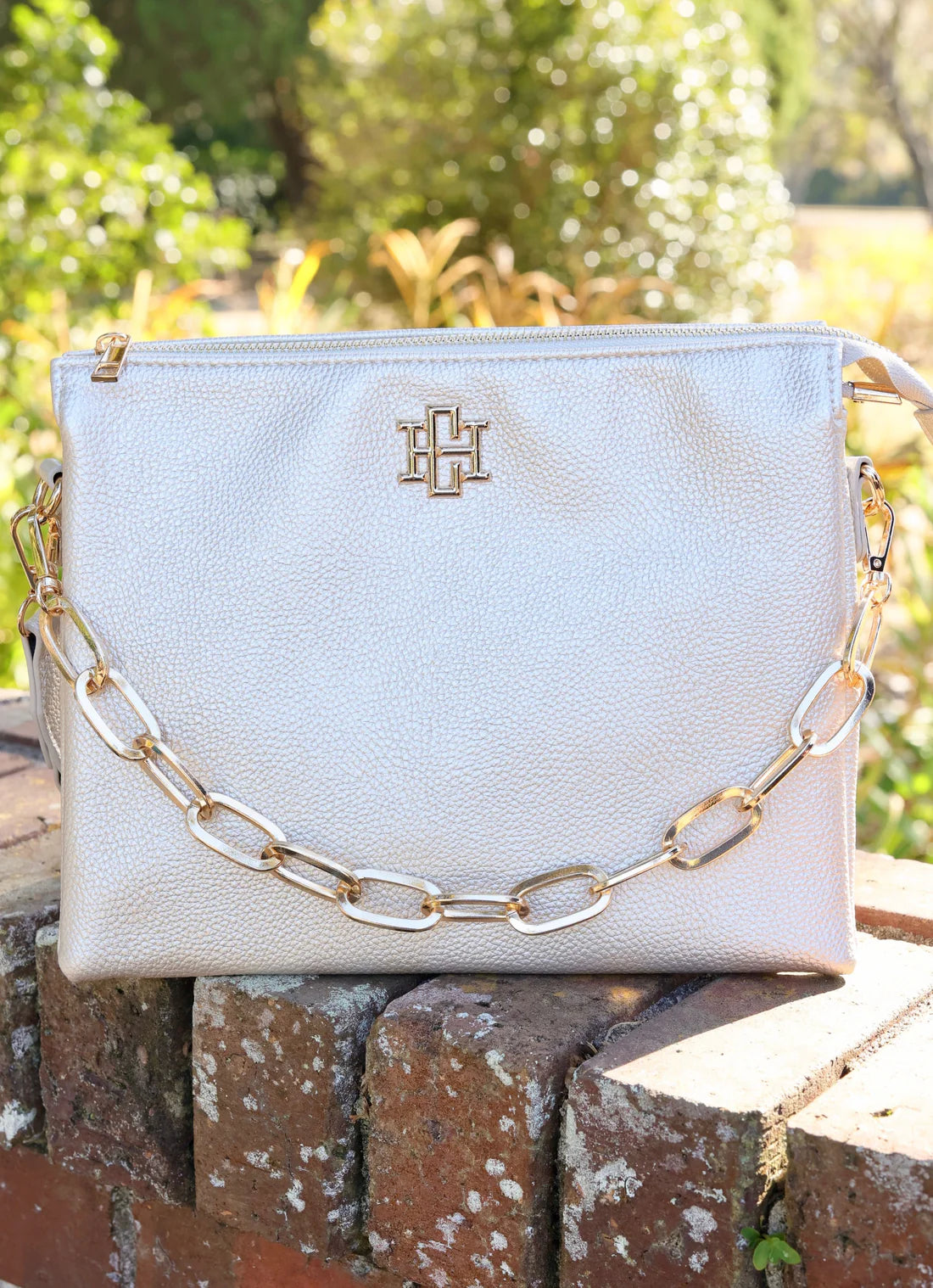 Caroline Hill Ariana Crossbody Pearl