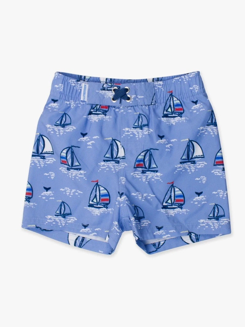 Rugged Butts Swim Trunks Blue Seas the Day